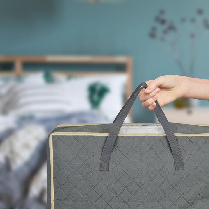 Actual product image Relaxdays 2x Bettdecken-Aufbewahrungstasche (60 x 44 x 25 cm)