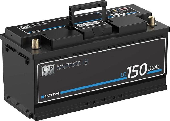Actual product image Ective LC 150 Dual LFP | Starter and supply battery (12 V, 150 Ah, 1650 A)