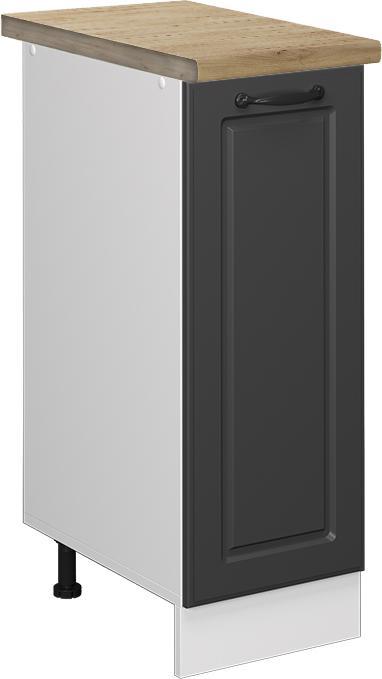 Anthrazit Landhaus, Goldkraft Eiche, Weiss