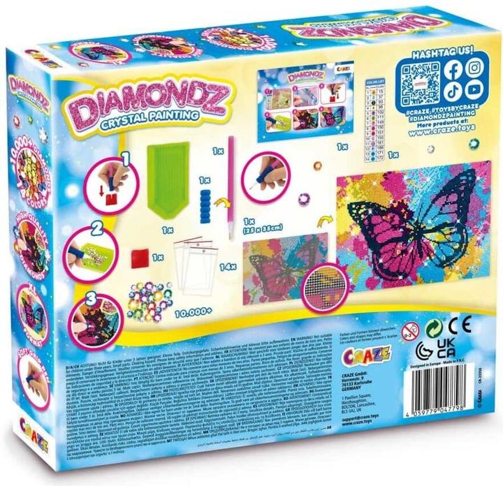 Actual product image Craze DIAMOND PAINTING Butterfly