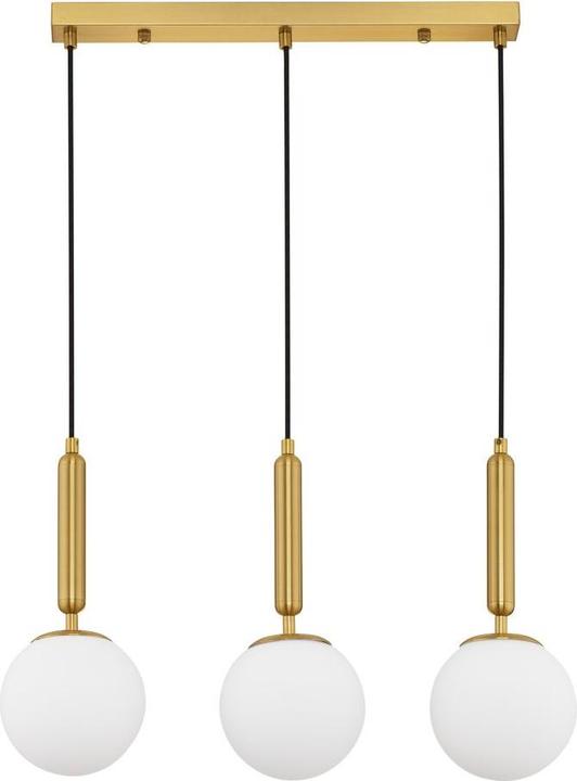Produktbild Nova Luce MONET Pendelleuchte E27 3-fach Gold 60x15x155cm dimmbar 9080126