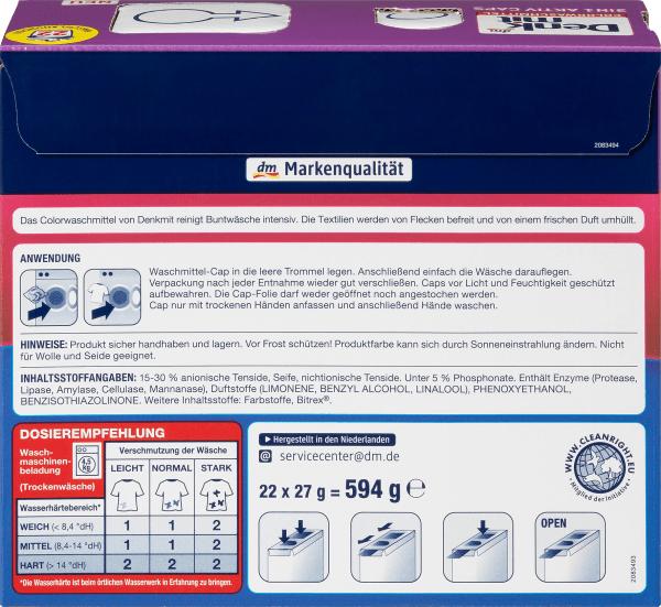Produktbild dm Denkmit 3in1 Aktiv Caps (22 Waschgänge, Waschpods)