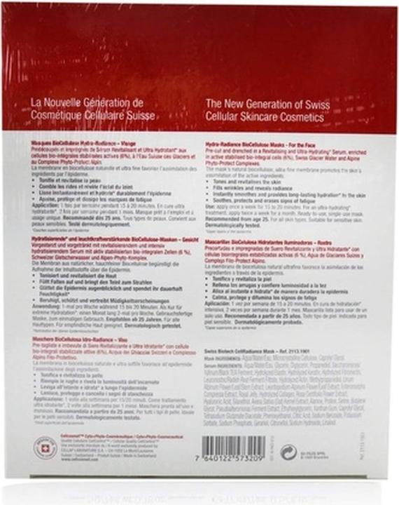 Actual product image Cellcosmet Swiss BioTech CellRad Mask