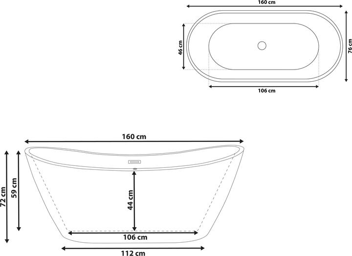 Actual product image Beliani Antigua (220 l, 160 cm, 160 cm)