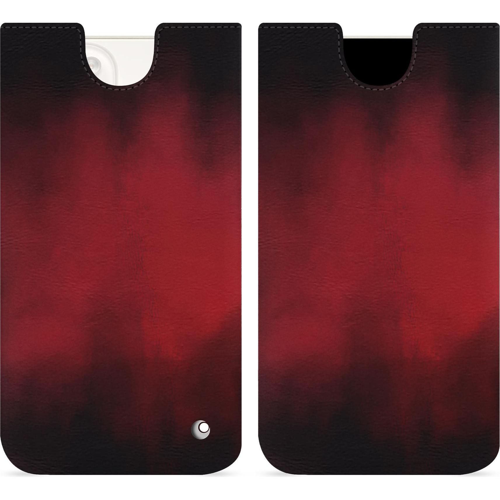 Thumbnail - Noreve Lederschutzhülle (Apple iPhone 15 Plus), Smartphone Hülle, Rot