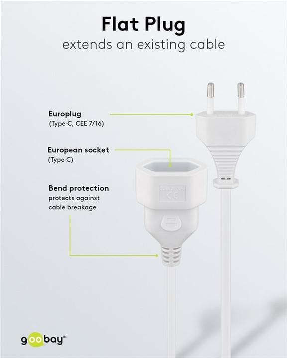 Produktbild Goobay 50509 (5 m, CEE 7/16)