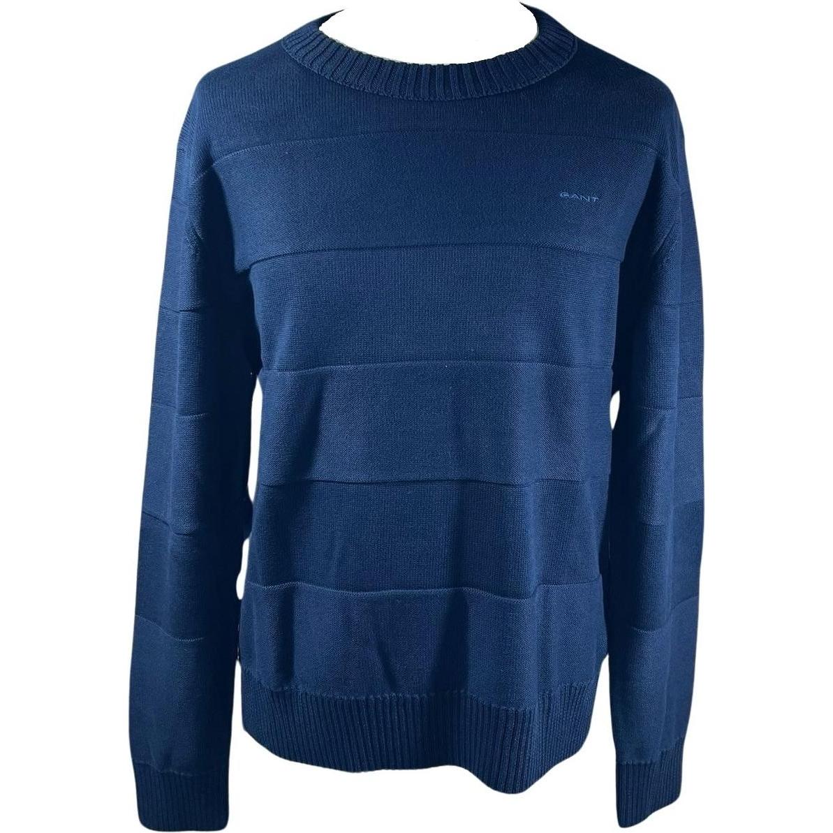 GANT, Herren, Pullover, getreifter pullover barton, Blau, (S)