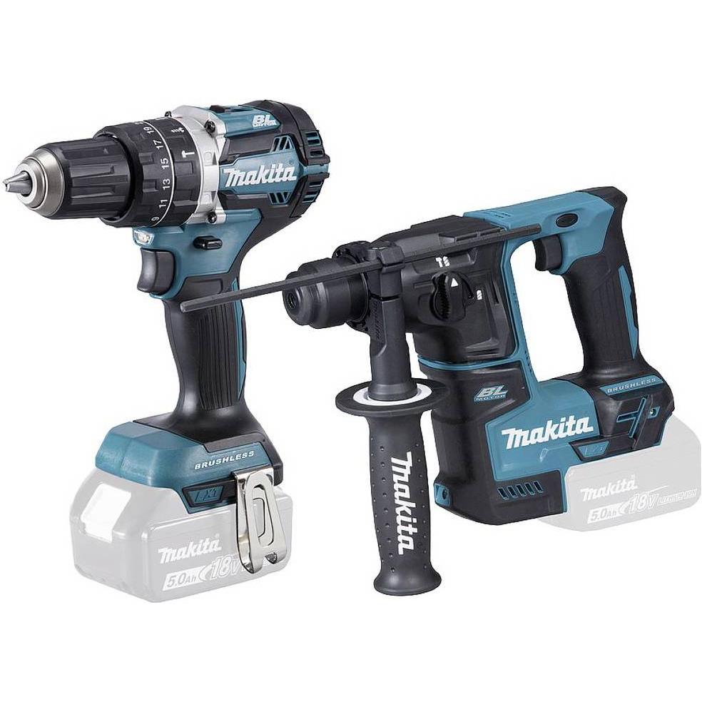 Makita, Bohrmaschine + Akkuschrauber, DLX2278 (Akkubetrieb)