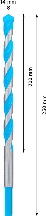 Produktbild Bosch Professional Zubehör EXPERT CYL-9 MultiConstruction Bohrer, 14 x 150 x 200 mm (14 mm)