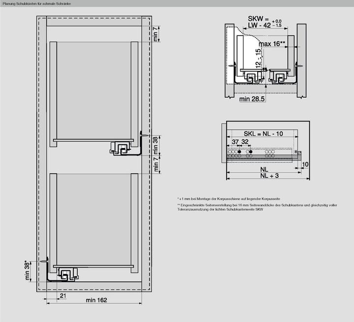 Productafbeelding Blum Volledig uitgetrokken MOVENTO 760H/766H, TIP-ON