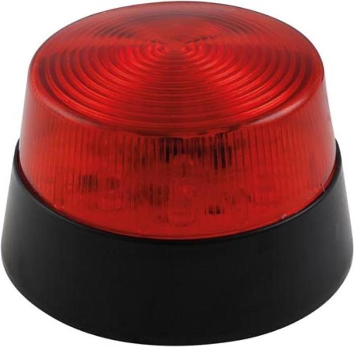 Perel LED-BLITZLICHT - ROT - 12 VDC - ø 77 mm