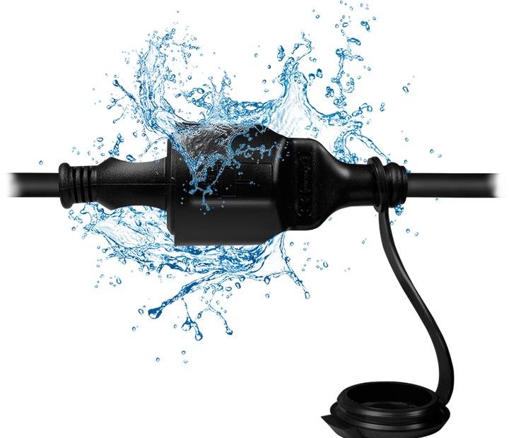 Produktbild LogiLink Netzkabelverlängerung-Set, CEE7/7 zu CEE 7/3 + Schutzbox, 3 m (CEE 7/3, 3 m)