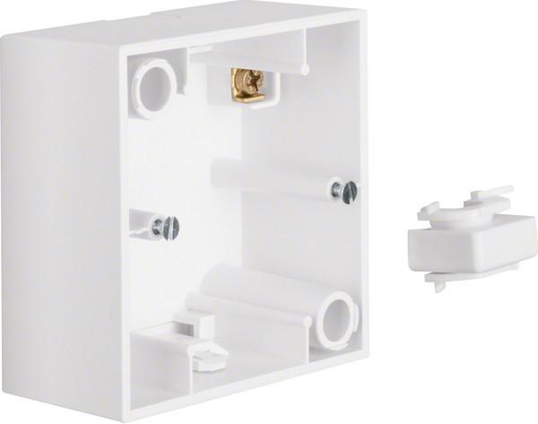 Actual product image Berker S1 Surface-mounted housing 10419909 1-gang polar white matt