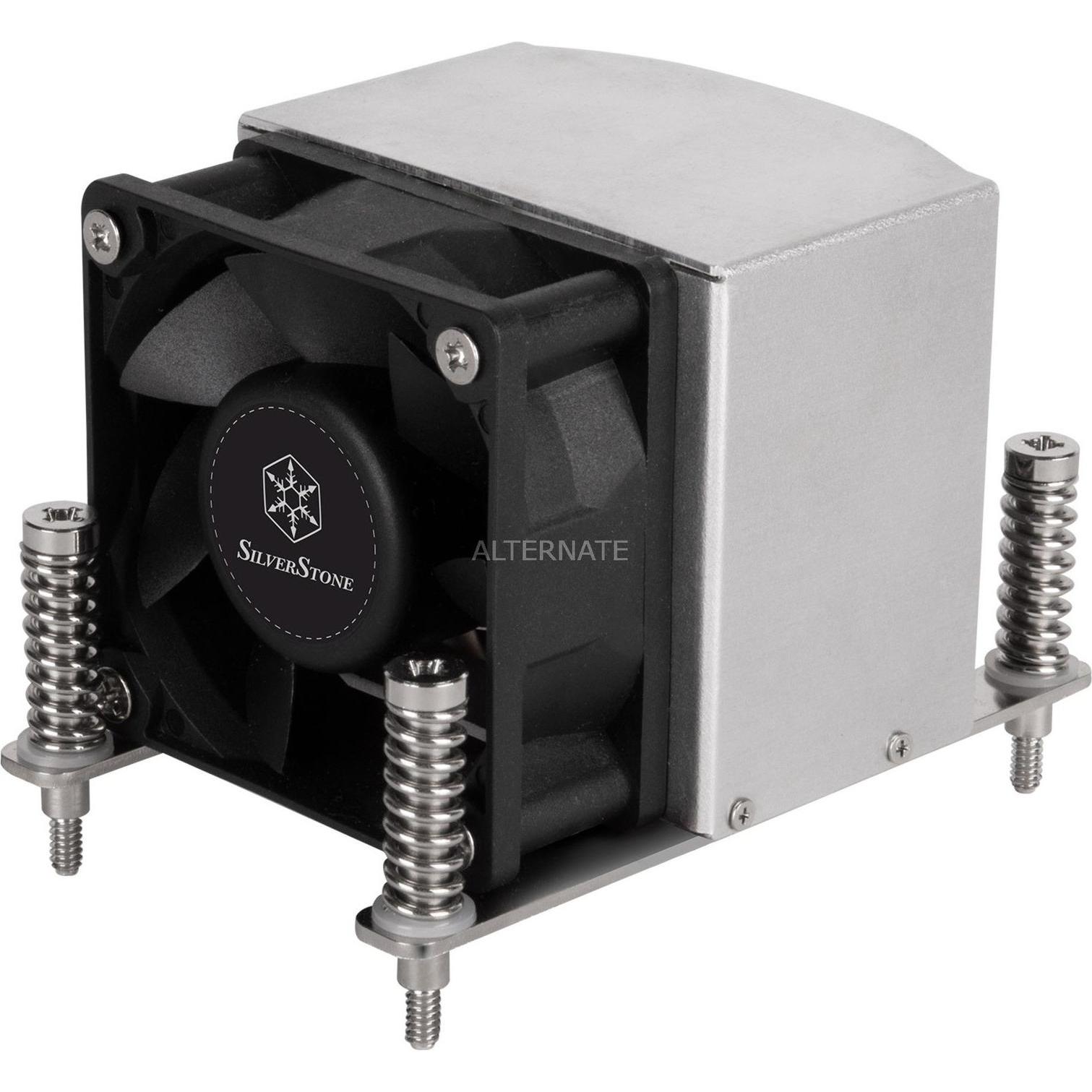 Silverstone ar09-am4 cpu koeler (66 mm), Processorkoeler, Zwart