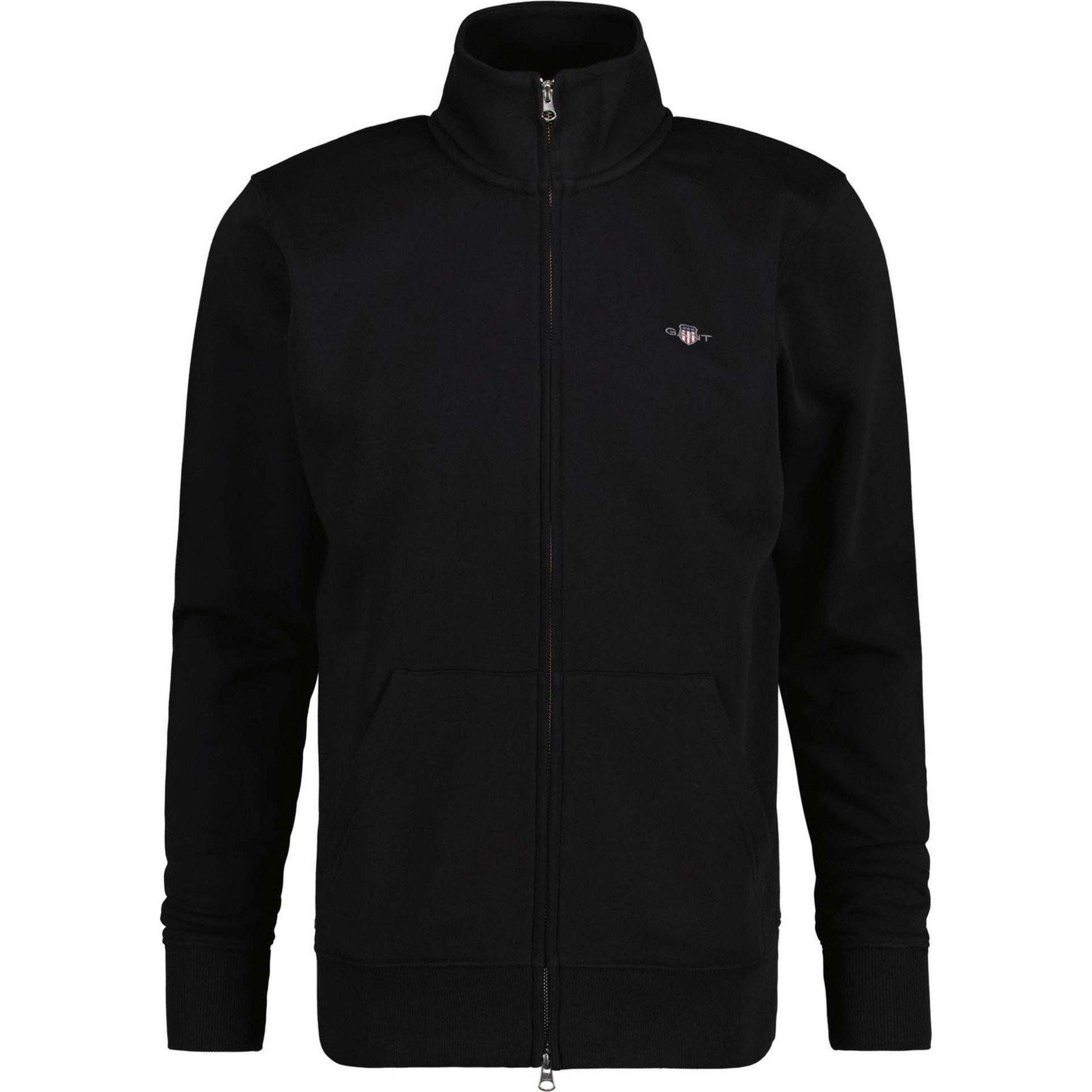 Thumbnail - GANT, Herren, Pullover, Sweatjacke Casual Bequem sitzend, Schwarz, (S)