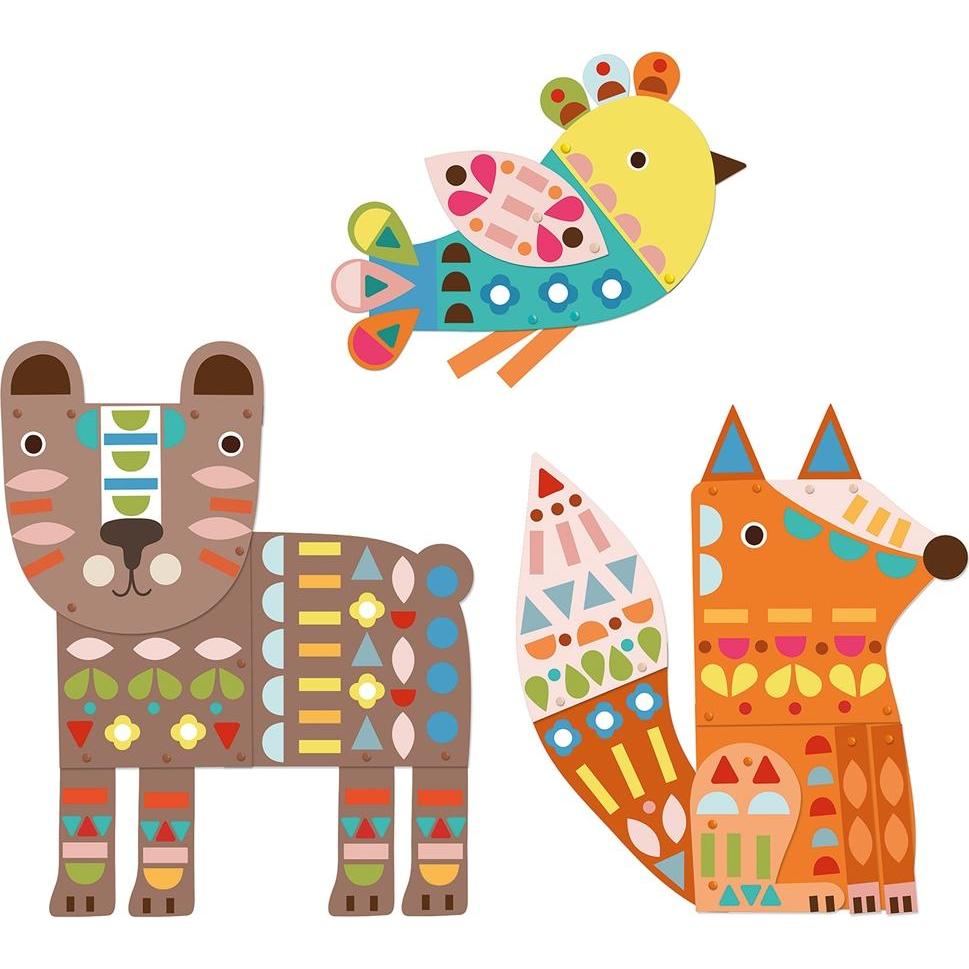 Thumbnail - Djeco Basteln mit Papier - Grosse Tiere