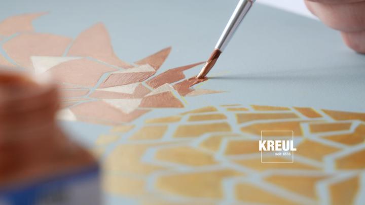 Actual product image Kreul acrylic metallic colours, basic set, 6 x 20 ml (120 ml)