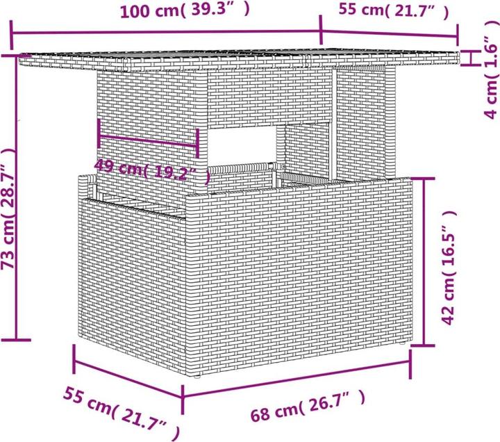 Actual product image vidaXL Paityn