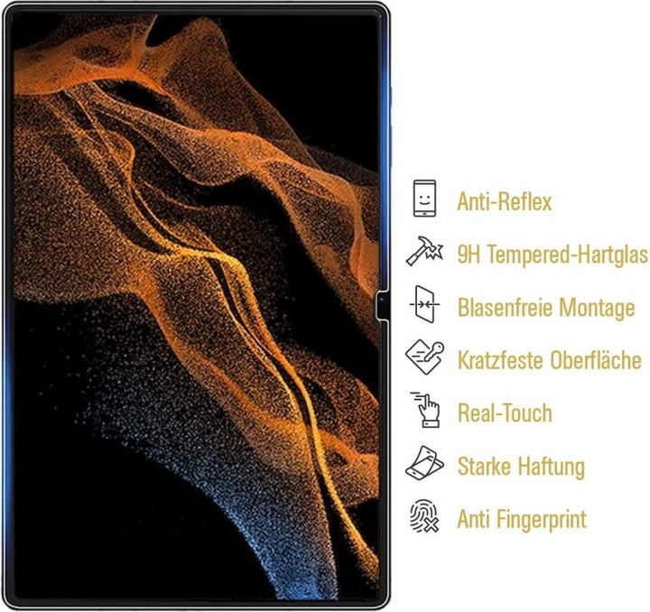 Produktbild Protectorking 6x tempered 9H Panzerglas matt entspiegelt (6 Stück, Galaxy Tab S9 Ultra)