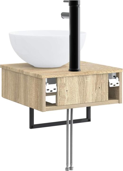 Actual product image vidaXL Wandmontiertes Waschbecken (405 mm, 410 mm)