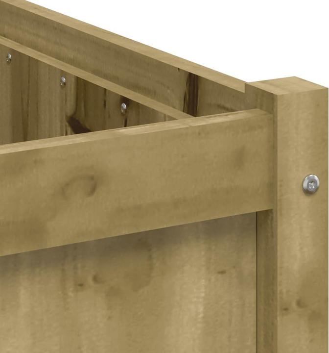 Image du produit vidaXL Bac à plantes 50x50x50 cm pin massif,Matériau