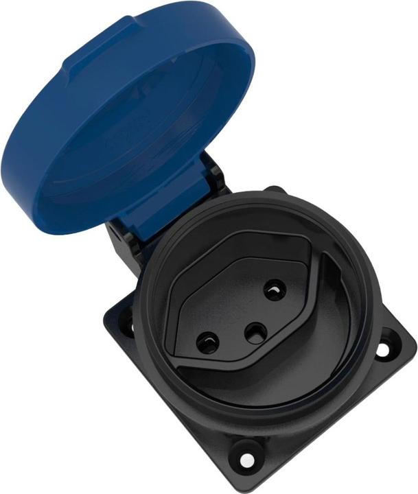 Image du produit Elbro Prise INC T13 IP55 10 A 230 VAC IK08 noir/bleu S+ joint inclus
