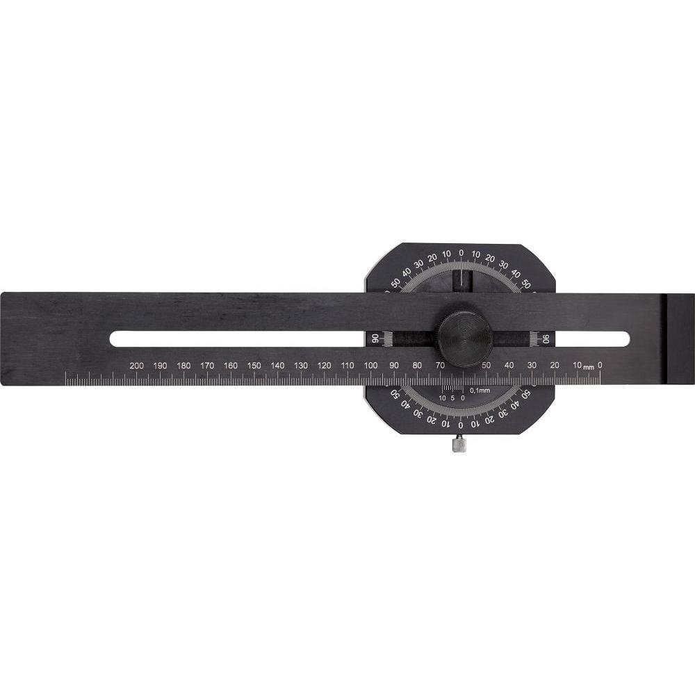 Magni, Längenmesswerkzeug, FORTIS Präzisions Streichmass mit Gradm. 250mm