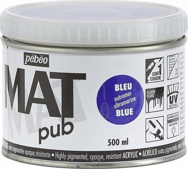 Actual product image Pebeo Acrylic Mat Pub (500 ml)