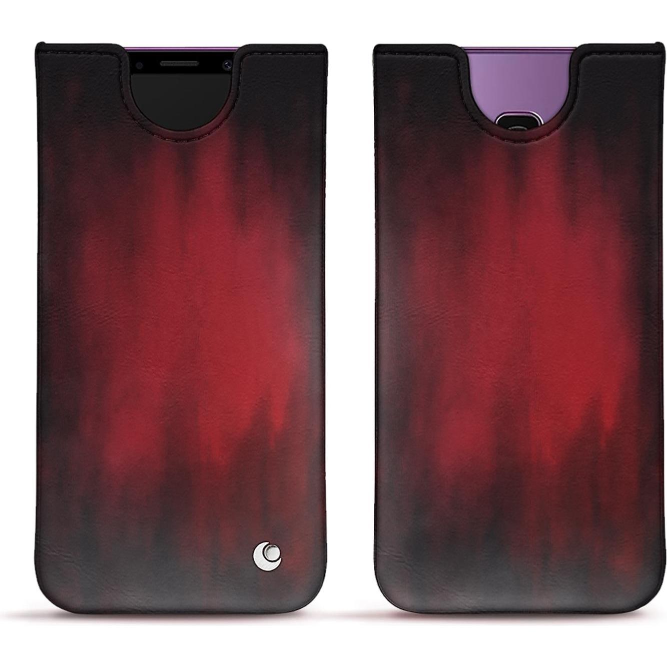 Noreve Lederschutzhülle (Samsung Galaxy S9+), Smartphone Hülle, Rot