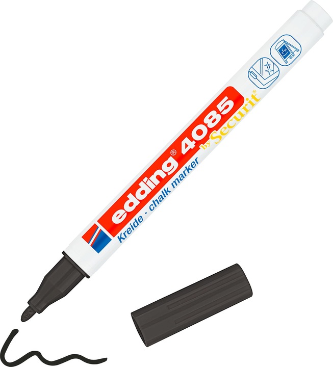 Immagine prodotto Edding Pennarello a gesso (Nero, 1 mm, 1 x)