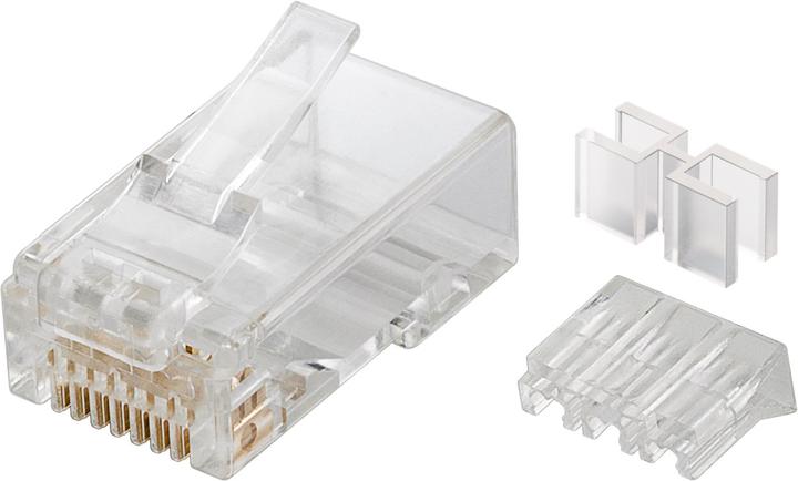 Image du produit Goobay 72501 Connecteur de fil RJ45 Transparent (CAT6a)