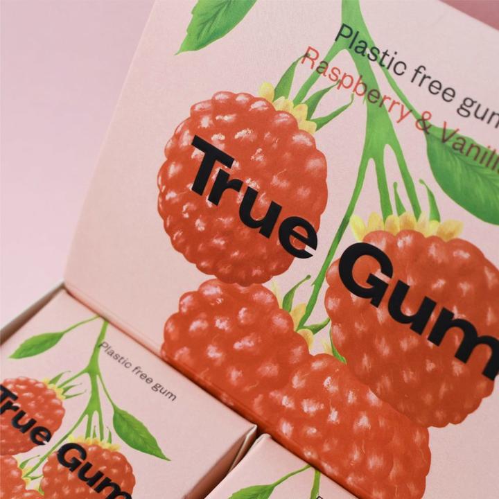 Actual product image True Gum Raspberry & Vanilla (1 pcs., 21 g)