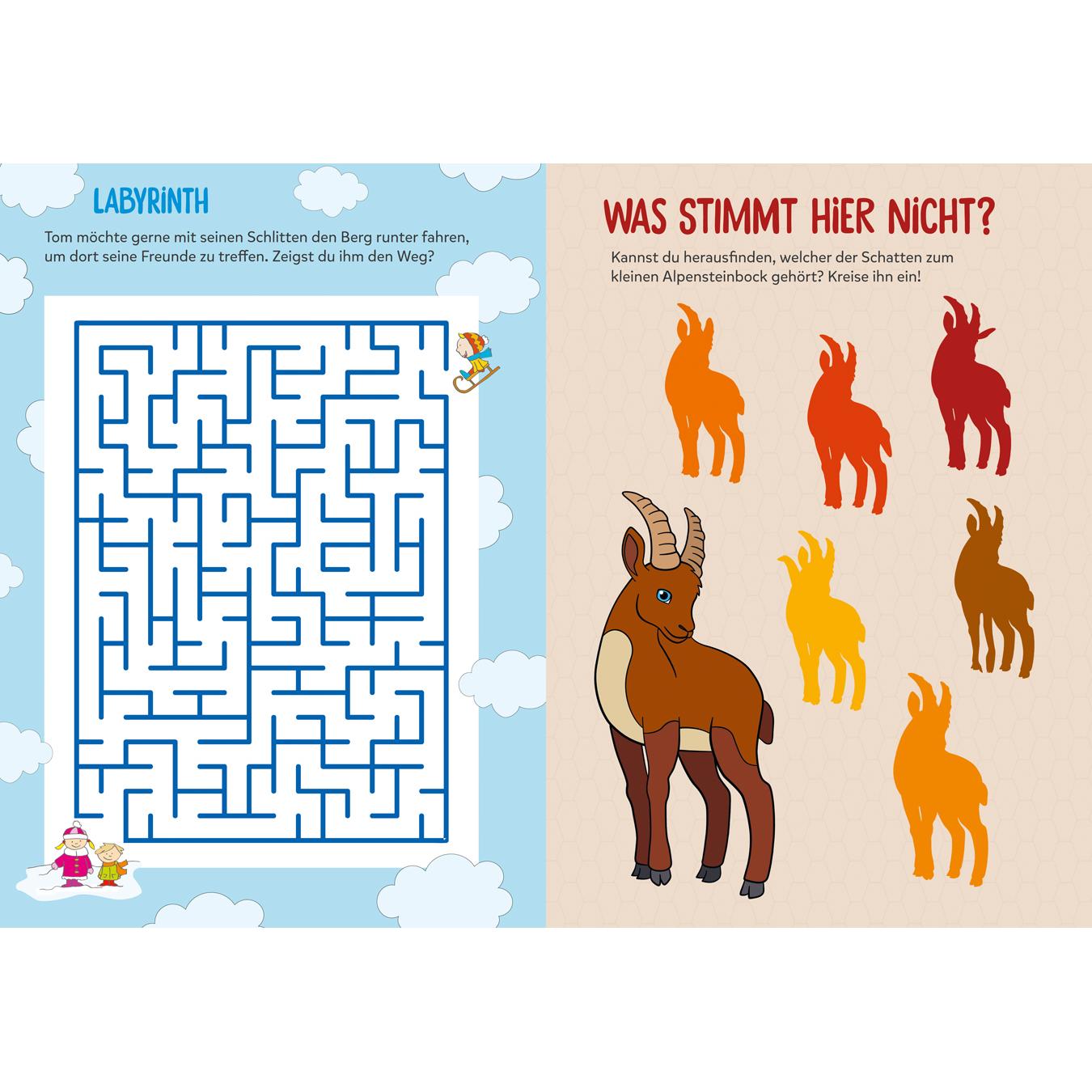 Thumbnail - Mein Mal- und Rätselheft. Schweiz, Kinderbücher von Corina Beurenmeister