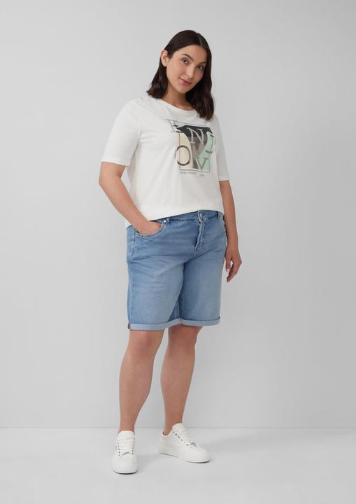 Actual product image S.Oliver Jeans-Hose Bermuda Jeans / Curvy Fit / Mid Rise / Slim Tapered Leg (44)