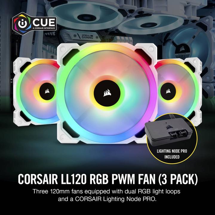 Actual product image Corsair LL120 (120 mm, 3 x)