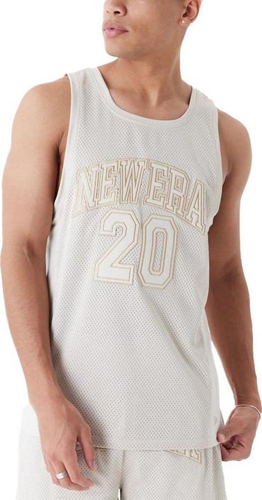 Immagine prodotto New Era Canotta in Poly Mesh - BRAND LOGO stone beige (XXL)