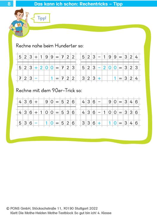 Produktbild Die Mathe-Helden: Mathe-Testblock So gut bin ich! 4. Klasse (Deutsch, 2022)
