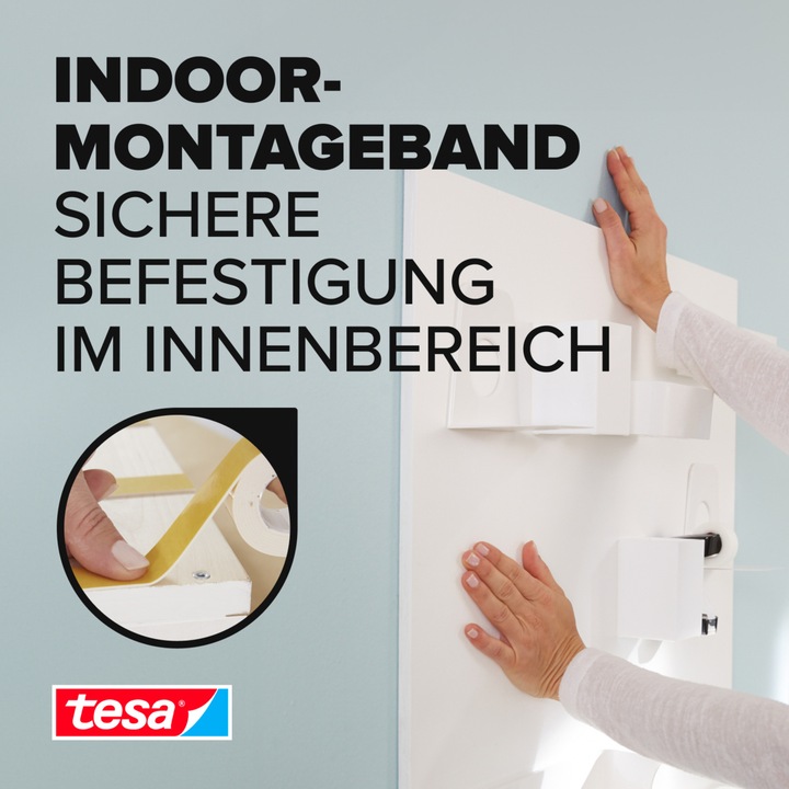 Produktbild tesa Powerbond INDOOR doppelseitiges Montageband (19 mm)