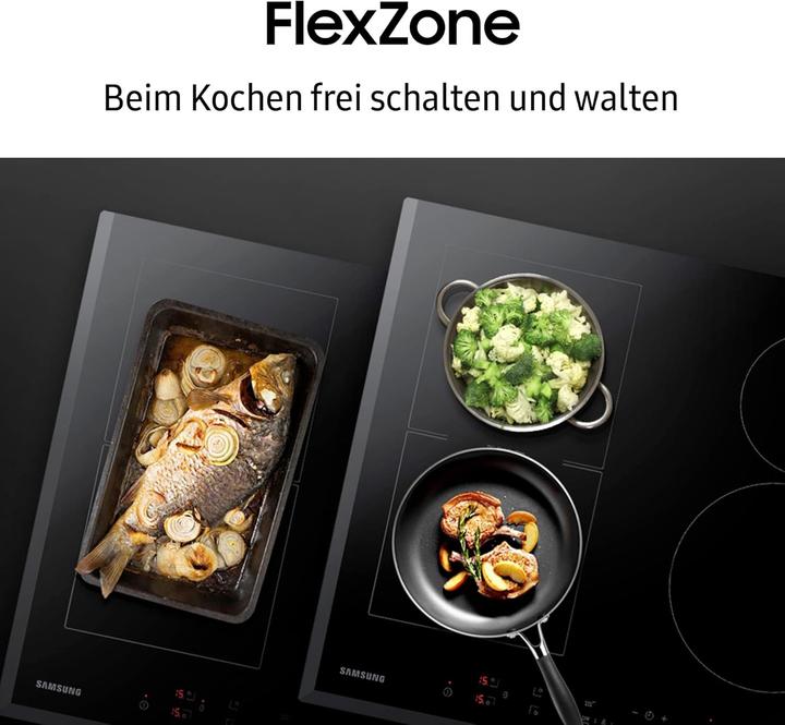 Produktbild Samsung Autarkes Induktionskochfeld 60 cm, Glaskeramik, Schwarz (59 cm, Induktionskochfeld)