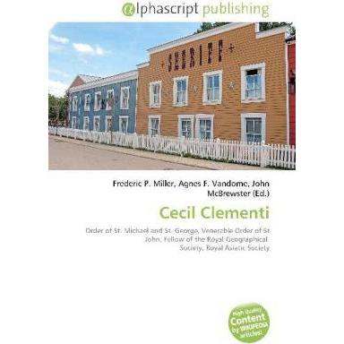 Cecil Clementi, Fachbücher