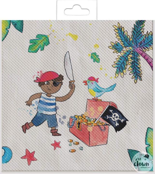 Produktbild P'tit Clown Piraten Servietten Schatzsuche (20 x, 33 x 33 cm)