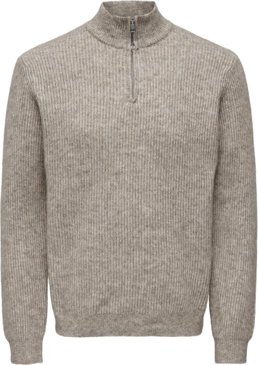 Produktbild Only & Sons Onstegan Reg 5 Wool Half Zip Knit Bf (L)