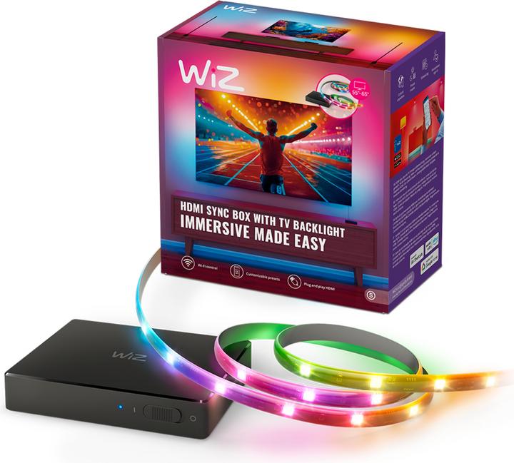 WiZ HDMI Sync Box + Lightstrip 55 bis 65 Zoll