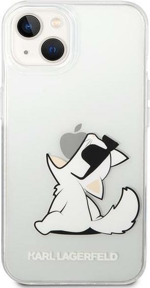Actual product image Karl Lagerfeld iPhone 14 PC/TPU Choupette Eat Case for (Apple iPhone 14, Apple iPhone 13, Apple iPhone 15)