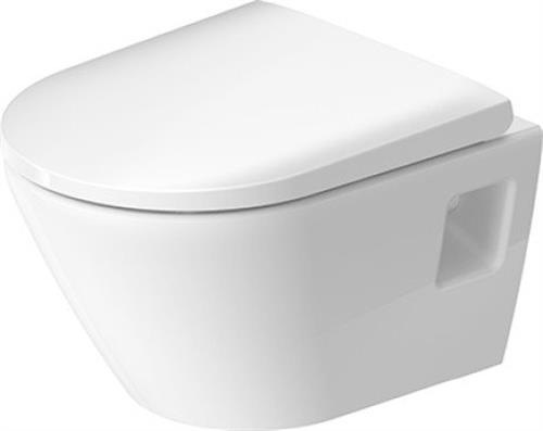 Produktbild Duravit Wand-WC-Set D-NEO Compact Tiefspüler rimless mit WC-Sitz weiss