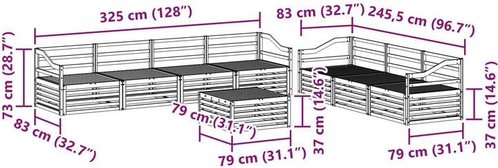 Produktbild vidaXL Outdoor-Sofa