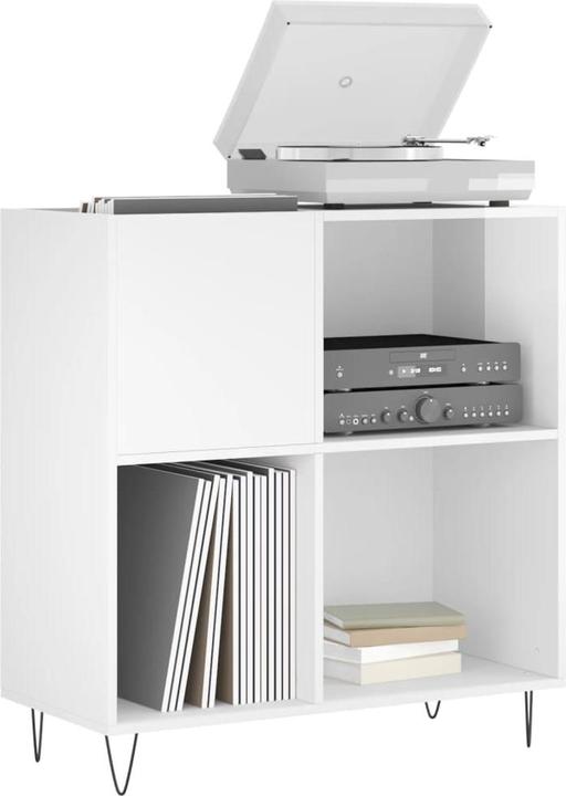 Image du produit VidaXL Plattenschrank Hochglanz-Weiss 84,5x38x89 cm