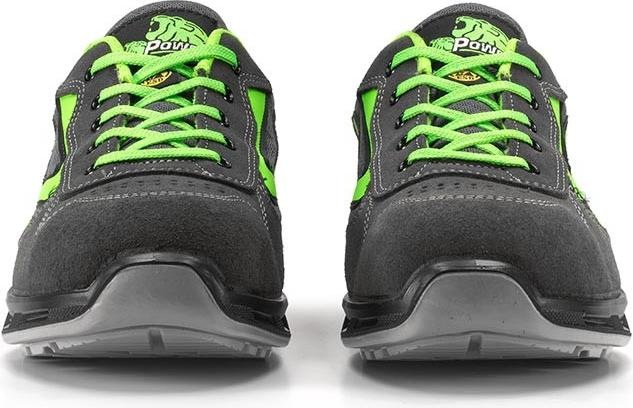 Immagine prodotto U-Power Scarpa di sicurezza Point taglia 44 grigio/verde S1P SRC EN ISO 20345 in pelle scamosciata/nylon (S1P, 44)