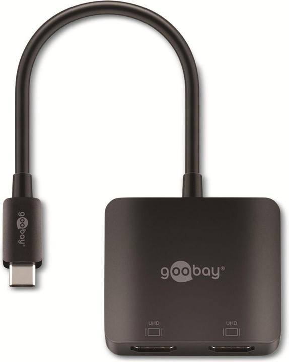 Produktbild Goobay USB-C auf 2x HDMI Adapter (USB Typ-C, 5 cm)
