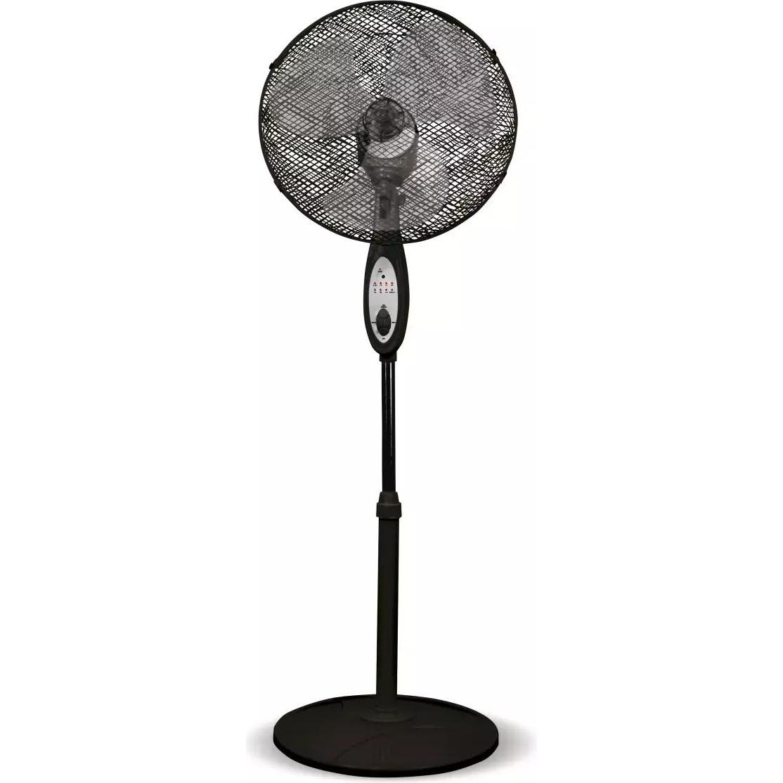 Dedra 16" Standventilator mit schwarzer Fernbedienung, Ventilator, Schwarz